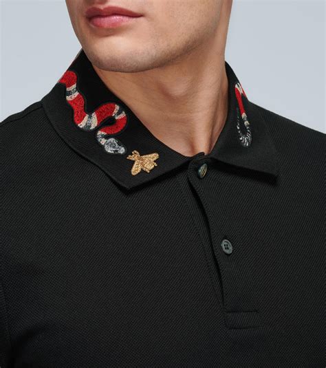 gucci polo shirt fake|gucci polo shirt snake collar.